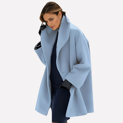 Women's Wide Collar Blazer Jacket - VibreMode