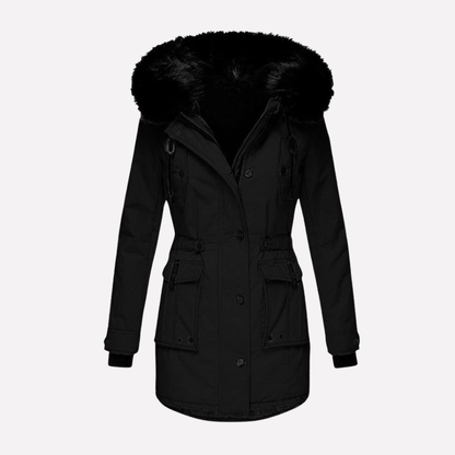 Women's Parka Jacket Hooded Waterproof