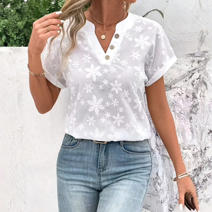 Women's Button Front Shirt - VibreMode