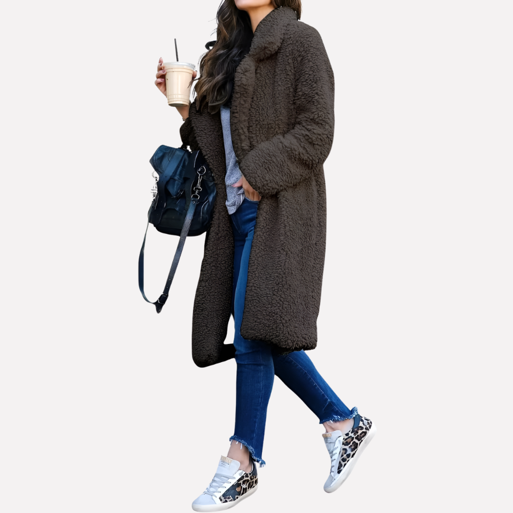 Women's Long Teddy Coat Faux Fur