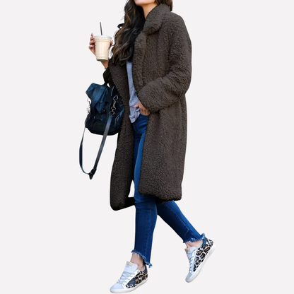 Women's Long Teddy Coat Faux Fur