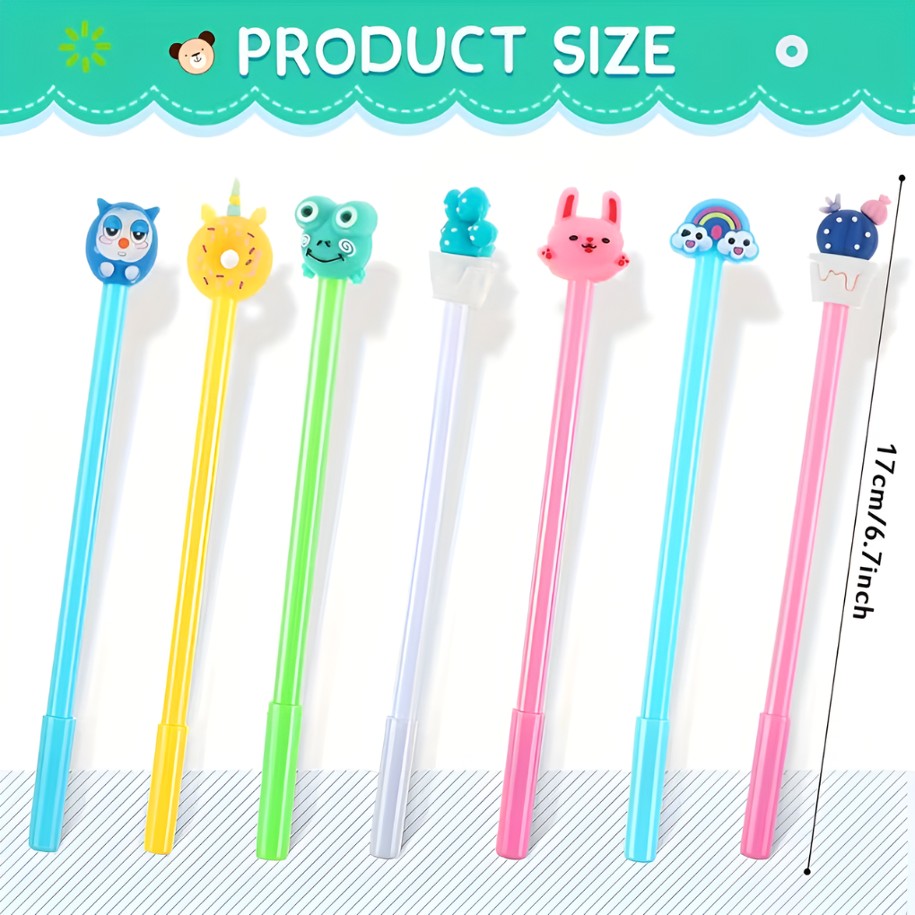 20 Piece Cartoon Gel Pen Set