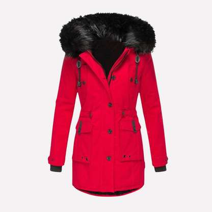 Women's Parka Jacket Hooded Waterproof