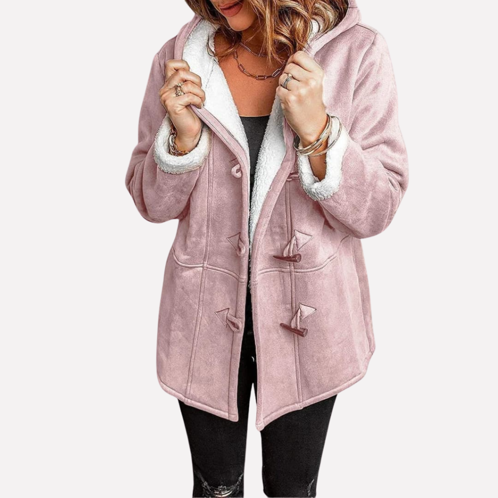 Women's Hooded Jacket Toggle Closure