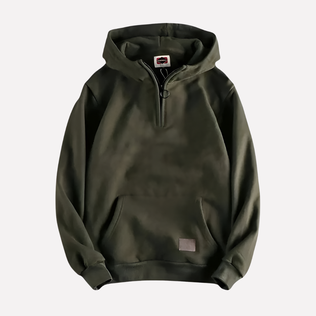 Men's Half Zip Hooded Sweatshirt