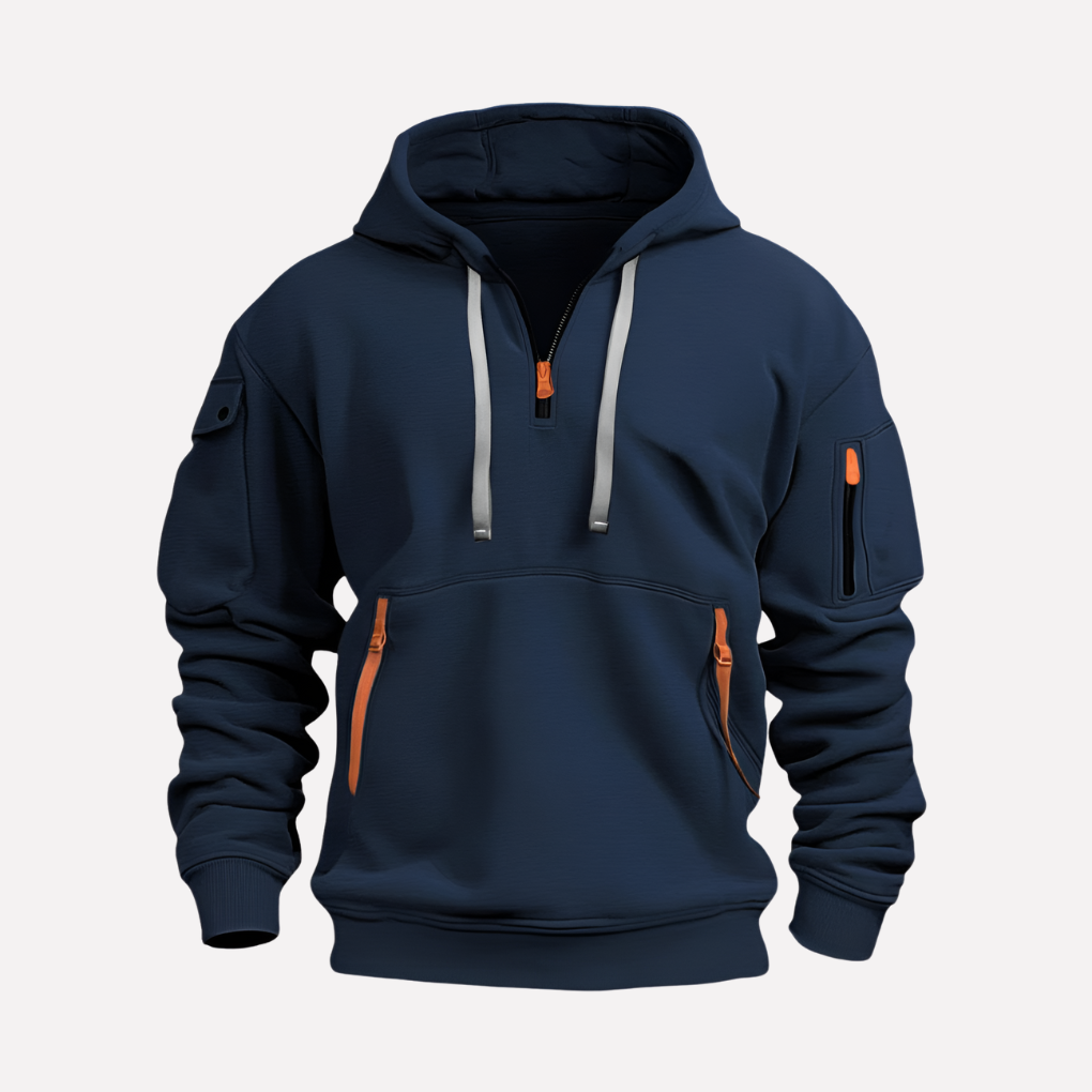 Men's Adjustable Hood Hoodie - VibreMode