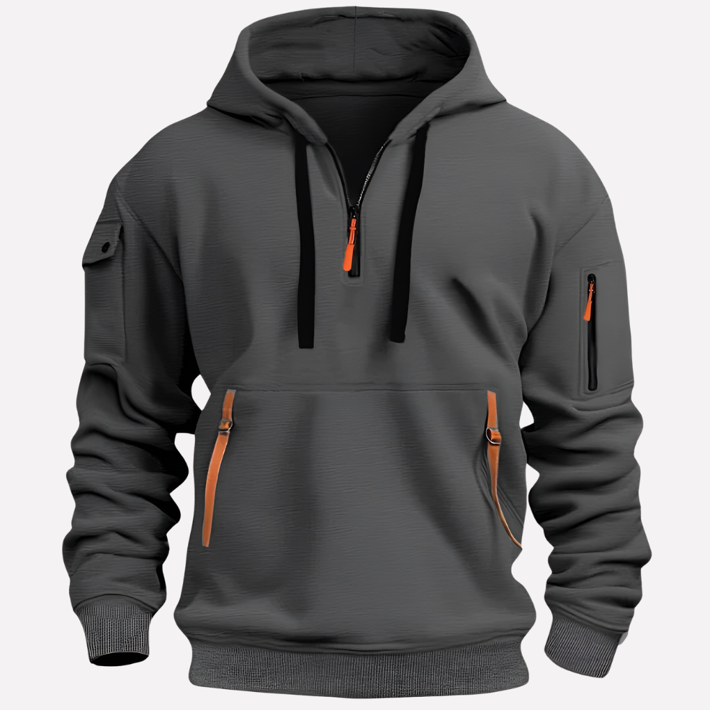Men's Adjustable Hood Hoodie