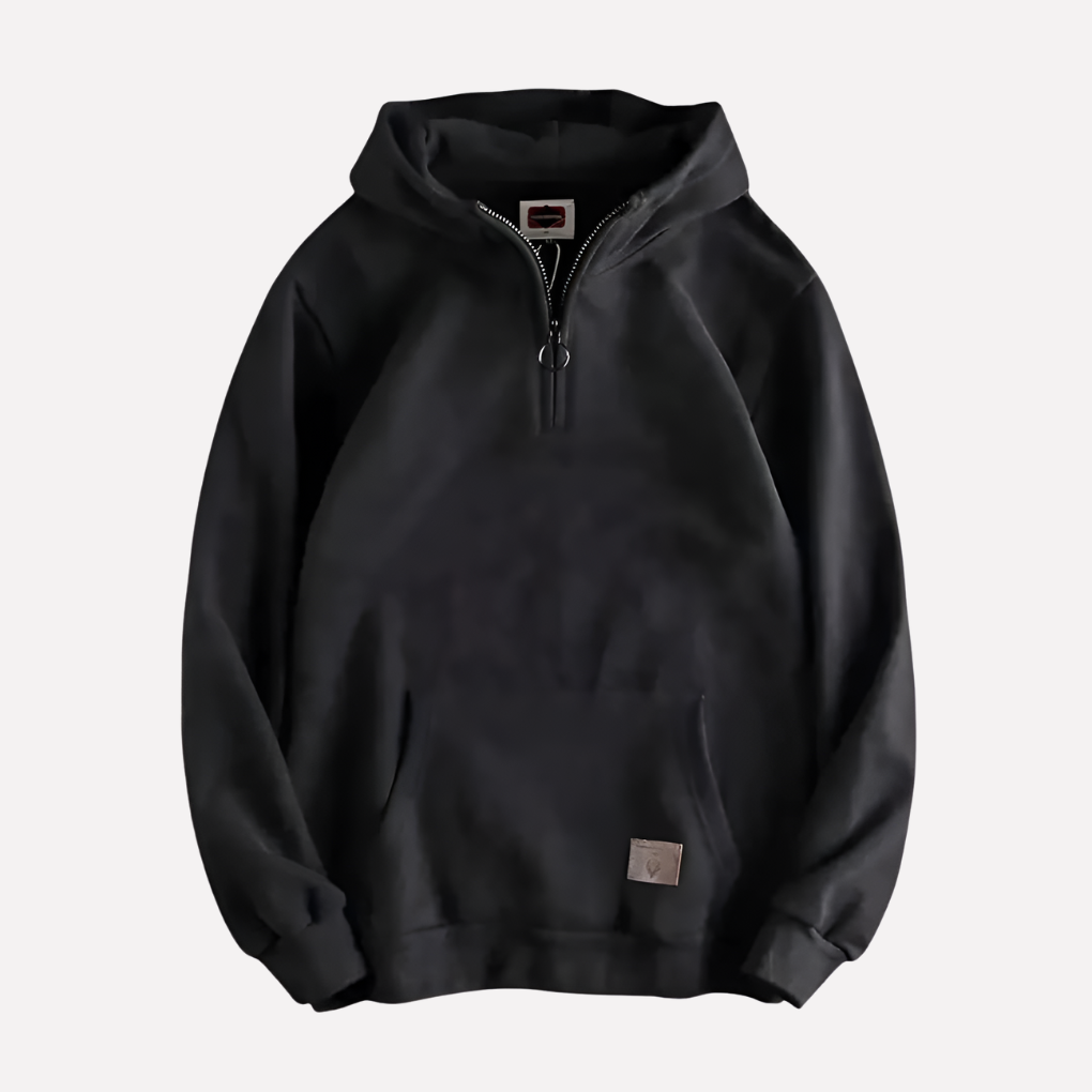 Men's Half Zip Hooded Sweatshirt