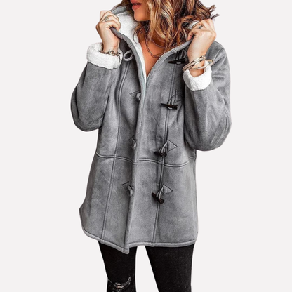 Women's Hooded Jacket Toggle Closure