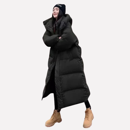 Women's Long Puffer Coat Hooded
