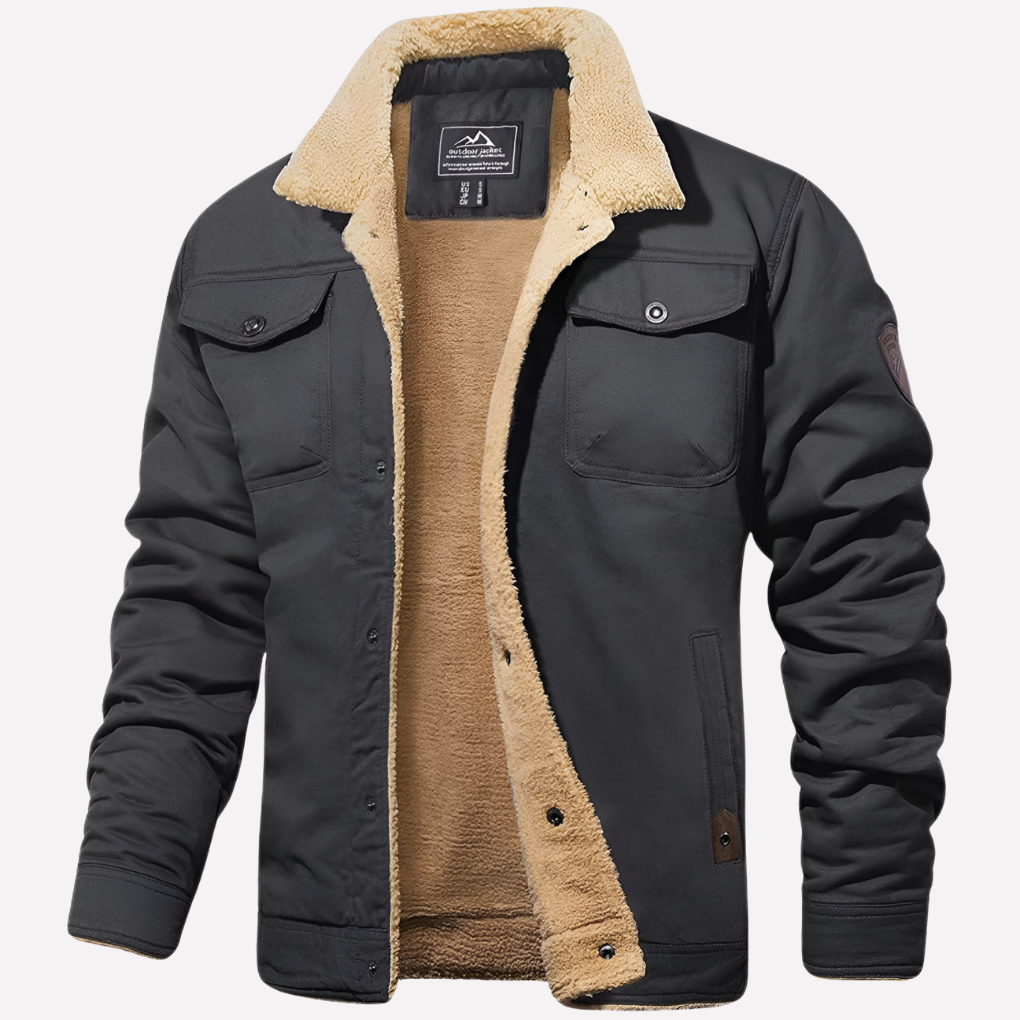 Men's Fleece Lined Sherpa Jacket