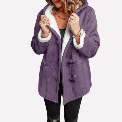 Women's Hooded Jacket Toggle Closure