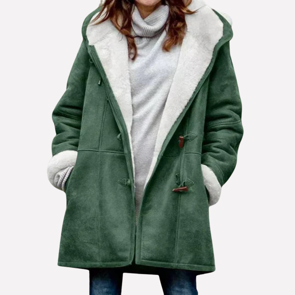 Women's Hooded Jacket Toggle Closure
