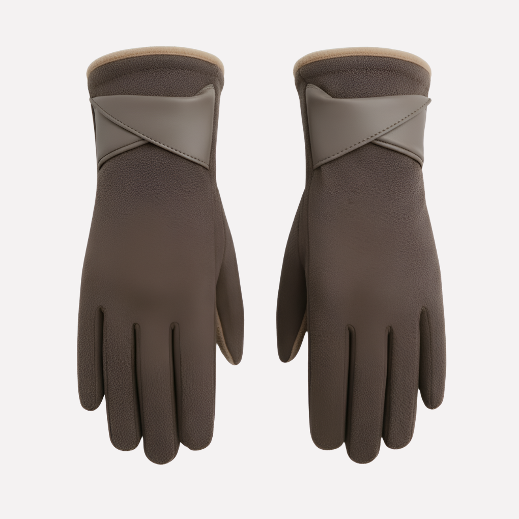 Women's Insulated Winter Gloves Adjustable Strap - VibreMode