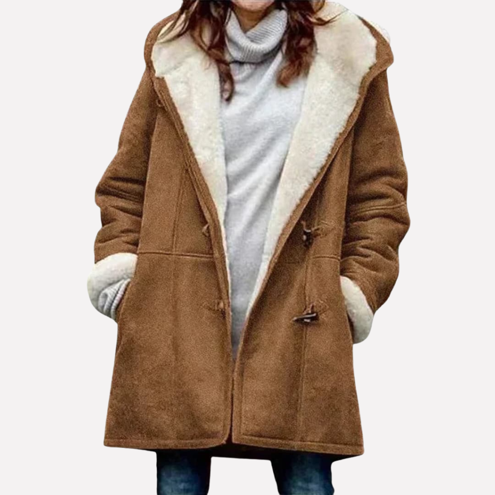 Women's Hooded Jacket Toggle Closure