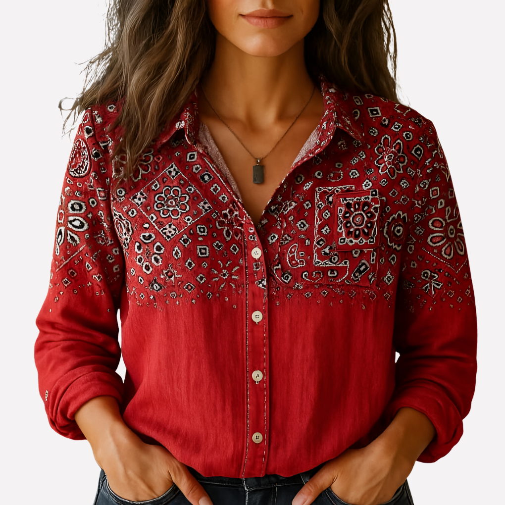Women's Classic Button Down Shirt - VibreMode
