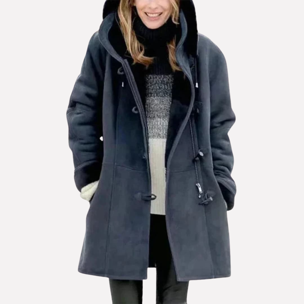 Women's Hooded Jacket Toggle Closure