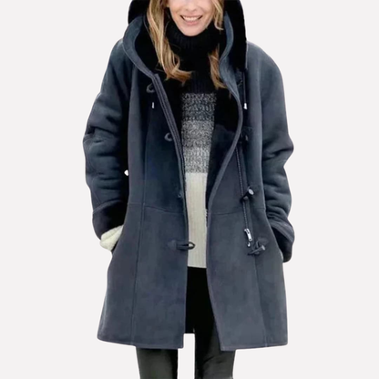 Women's Hooded Jacket Toggle Closure