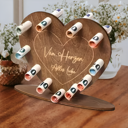 Wooden Heart Shaped Gift Box For Love Letters - VibreMode