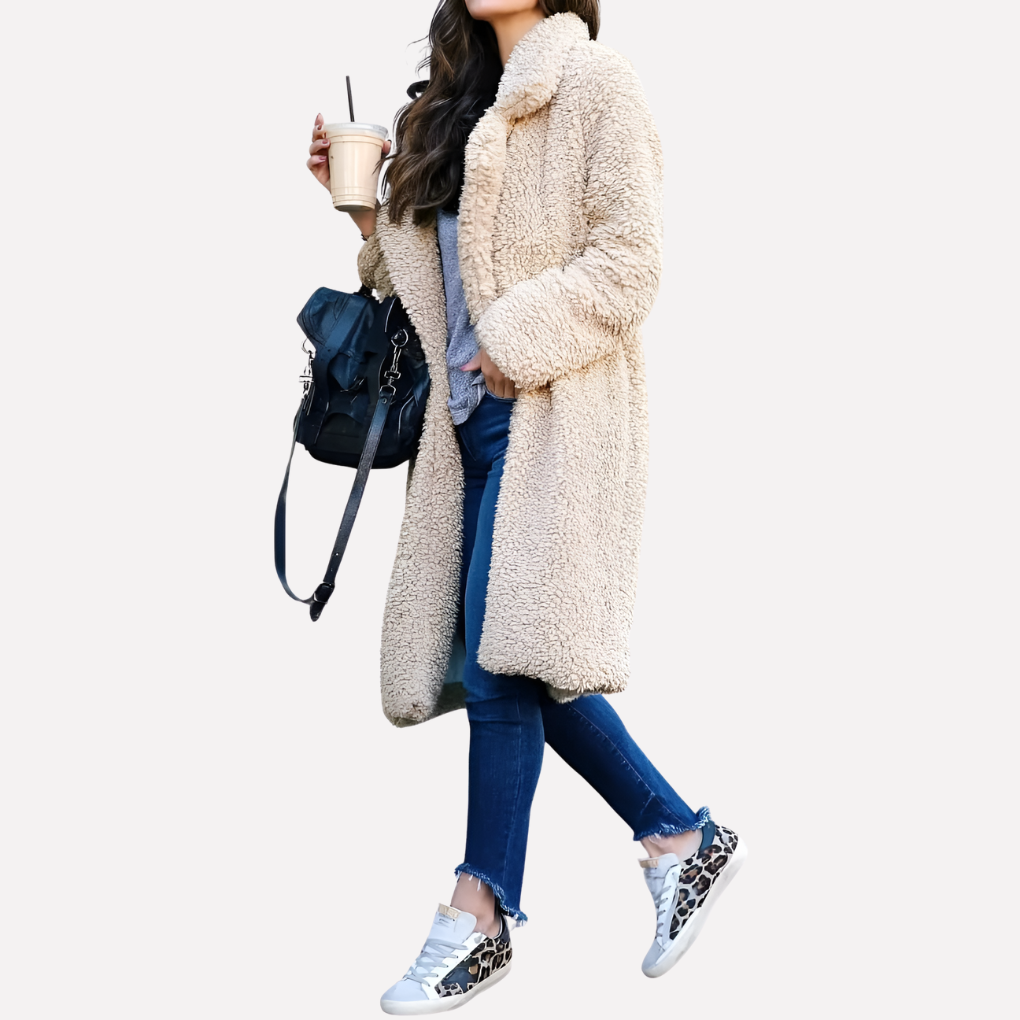 Women's Long Teddy Coat Faux Fur