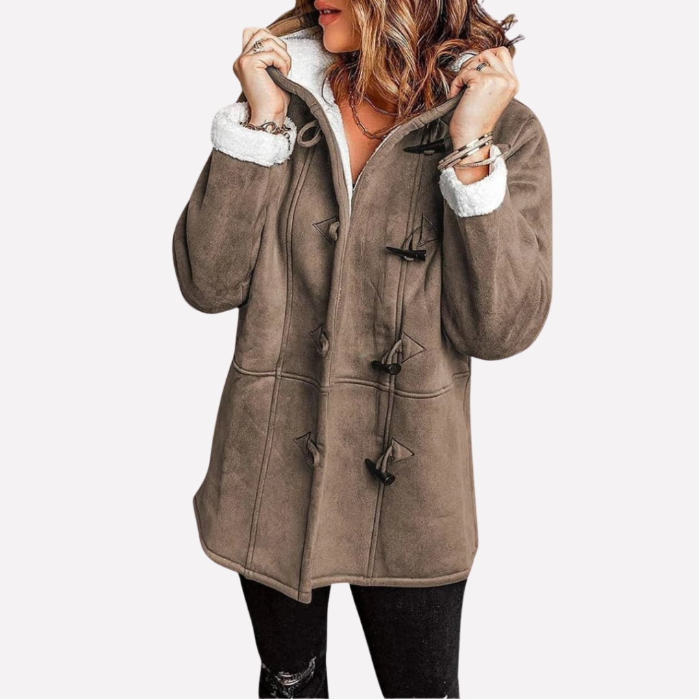 Women's Hooded Jacket Toggle Closure