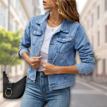 Women's Button Up Jacket Stylish Versatile - VibreMode