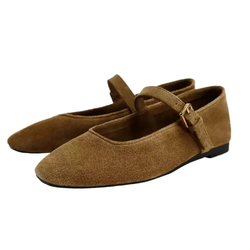 Women's Mary Jane Flats Comfortable All-Day Wear - VibreMode