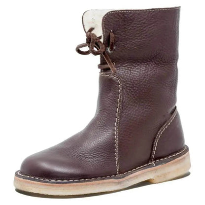 Chic Waterproof Black Boots for Women – Stylish & Cozy for Winter