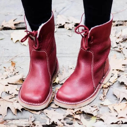Women's Waterproof Black Winter Boots - VibreMode