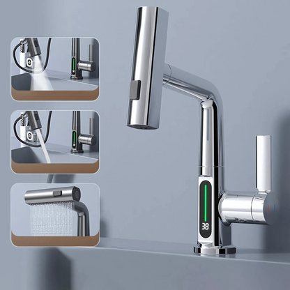 Led Kitchen Bathroom Faucet Light Flexible