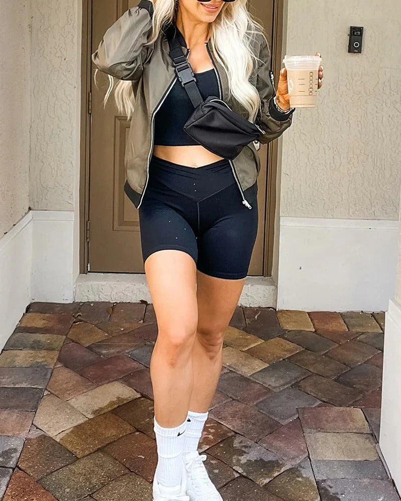 Women's Classic Bomber Jacket - VibreMode