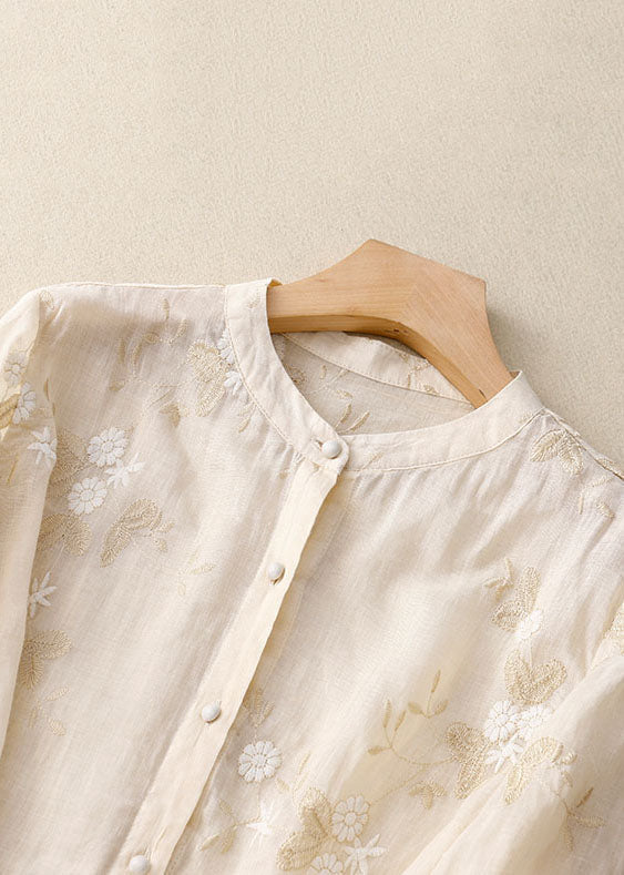 Elegant Women's Blouse with Flower Details