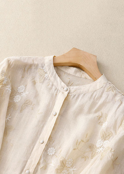 Elegant Women's Blouse with Flower Details