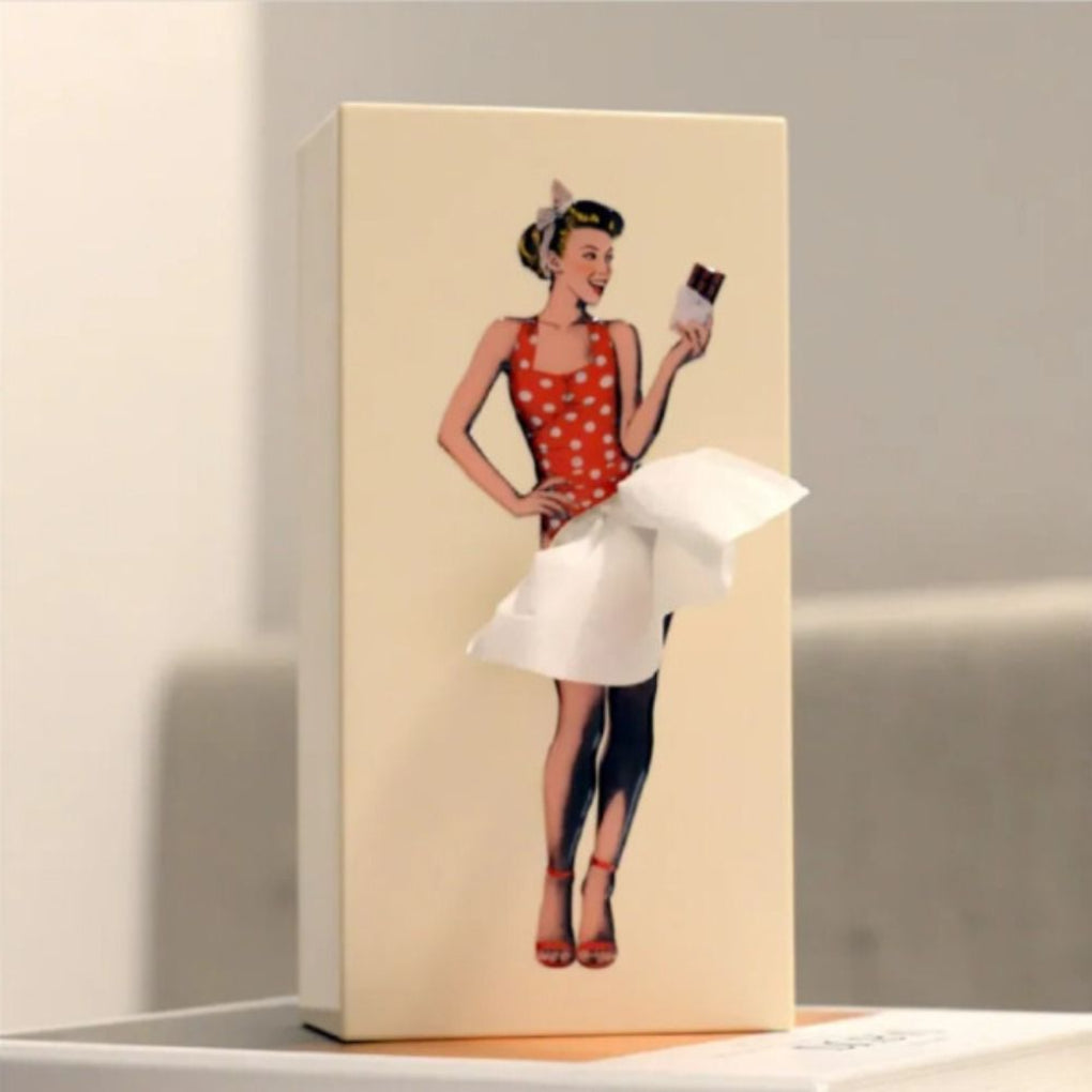 Women's Flying Skirt Tissue Box Cover