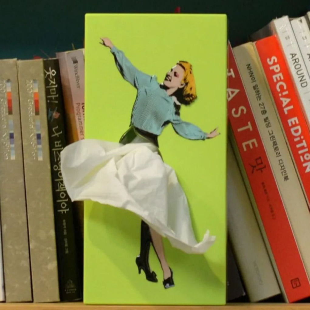Women's Flying Skirt Tissue Box Cover