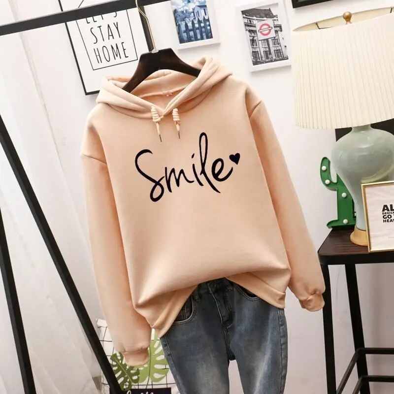 Women's Long Sleeve Hoodie Soft Warm - VibreMode