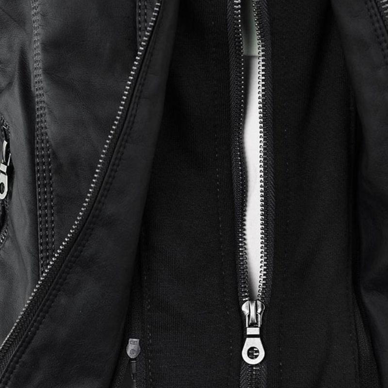 Women's Classic Leather Moto Jacket
