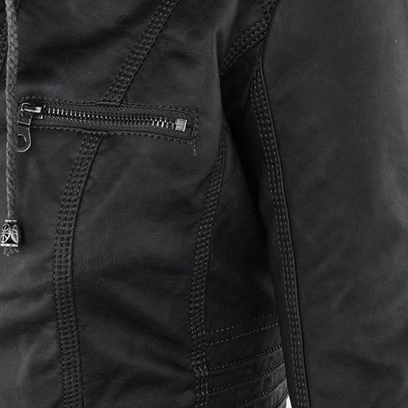 Women's Classic Leather Moto Jacket