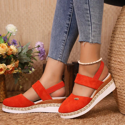 Closed Toe Wedge Sandals for Women – Stylish & Comfortable Black Wedge Heels