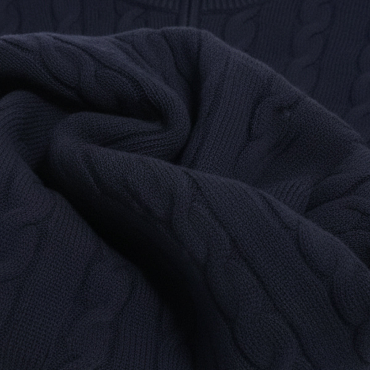 St. Moritz Men's Cable Knit Zip Sweater