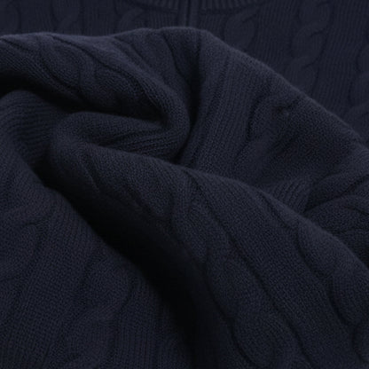 St. Moritz Men's Cable Knit Zip Sweater