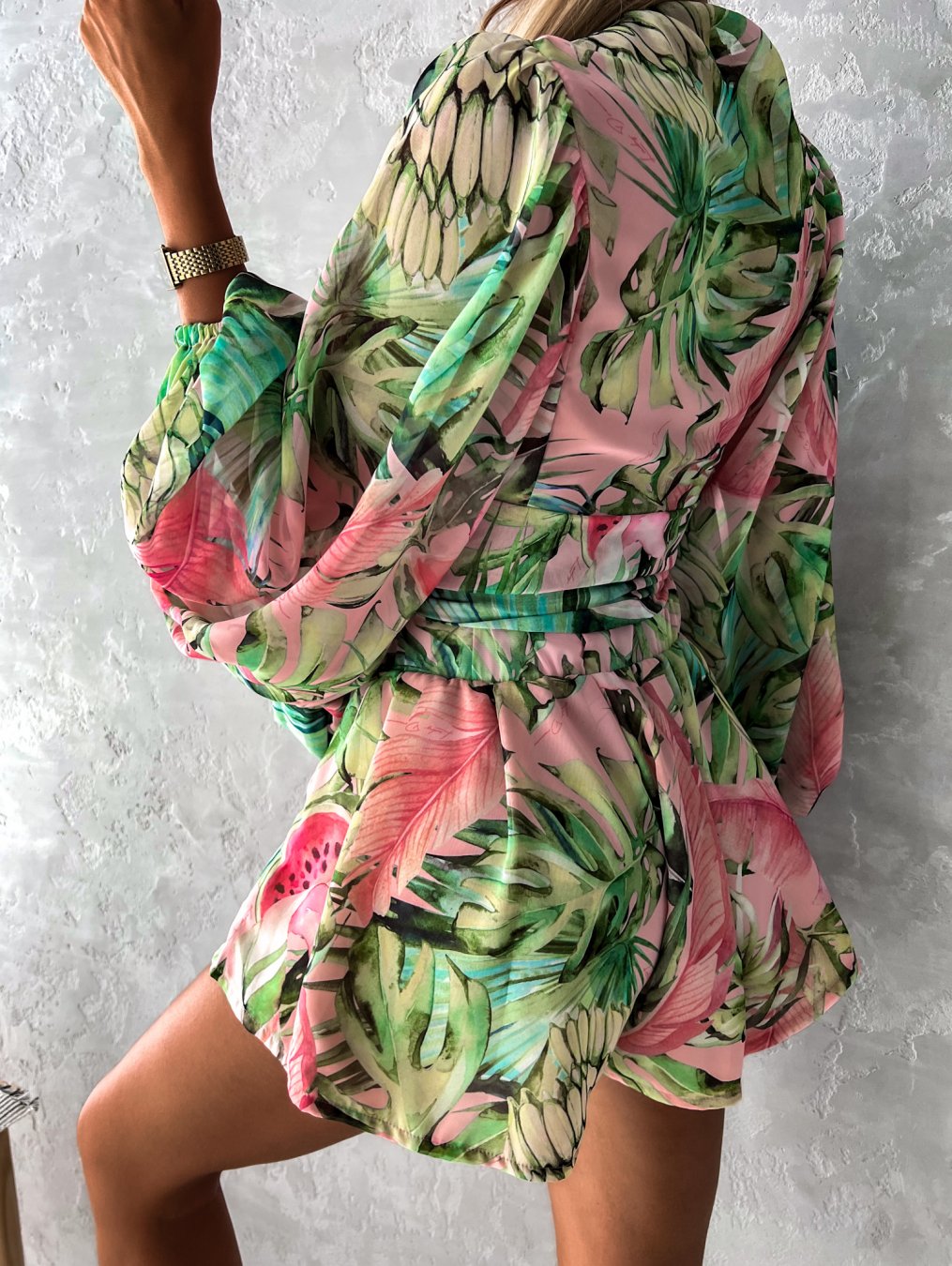 Women's Two-Piece Shorts Blouse Summer Set