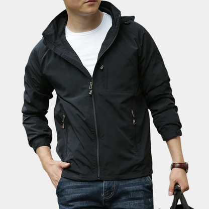 Men's Lightweight Cargo Jacket Breathable Summer Beige