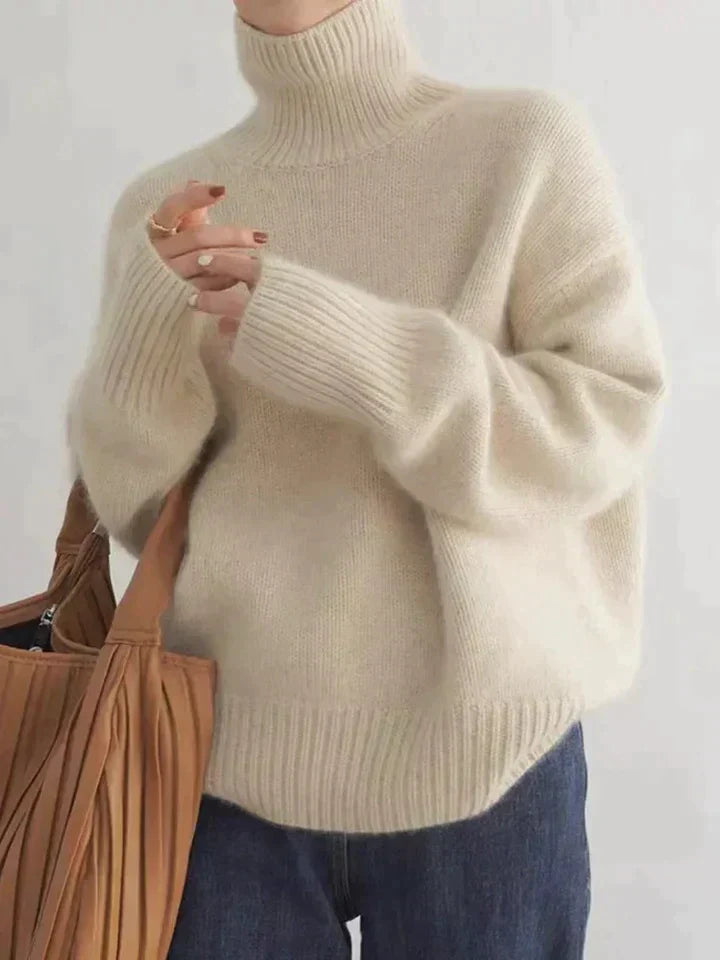 Women's Fine Wool Turtleneck Sweater