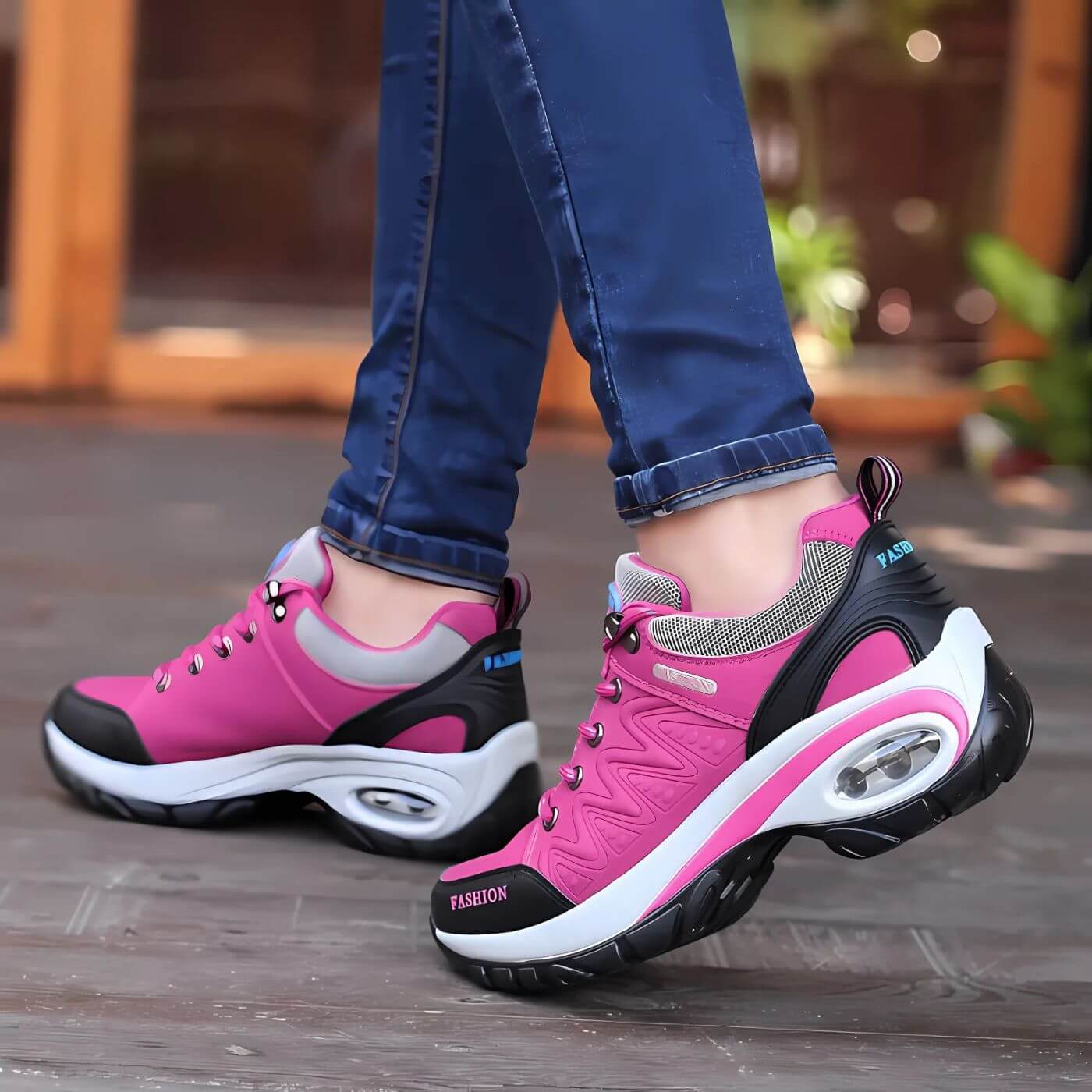 Women's Lace-Up Orthopedic Sneakers Low