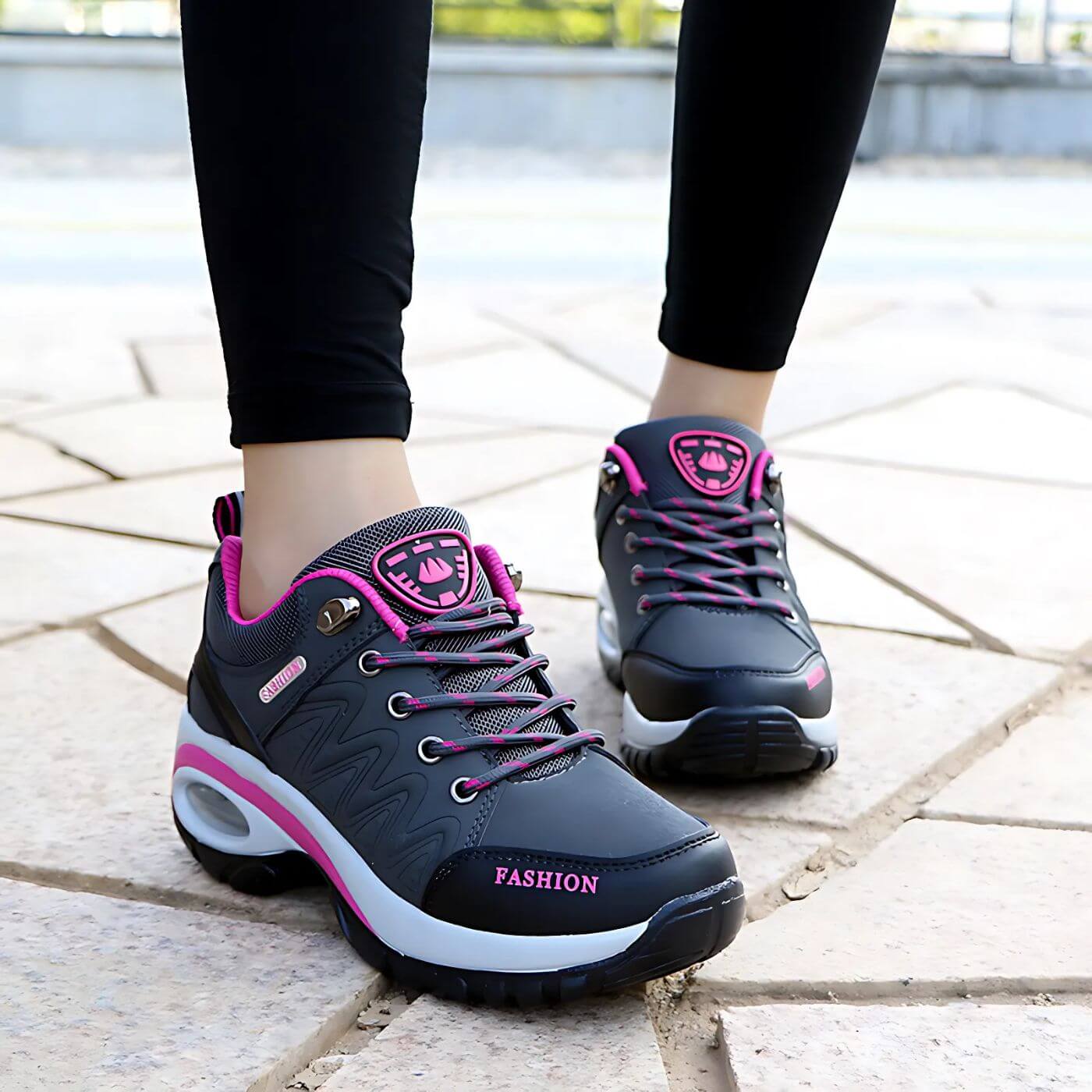 Women's Lace-Up Orthopedic Sneakers Low