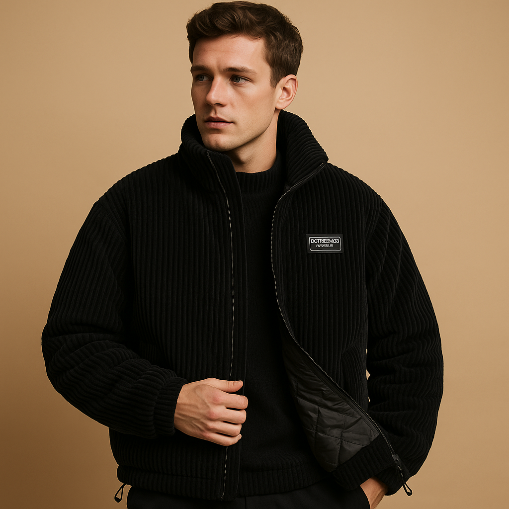 Rugged Mens Corduroy Jacket - VibreMode