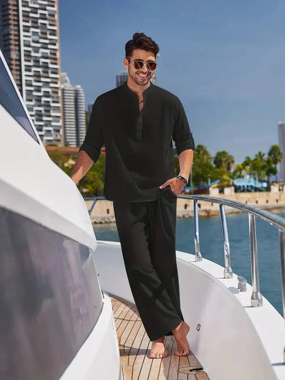 Men's 2 Piece Summer Suit Set