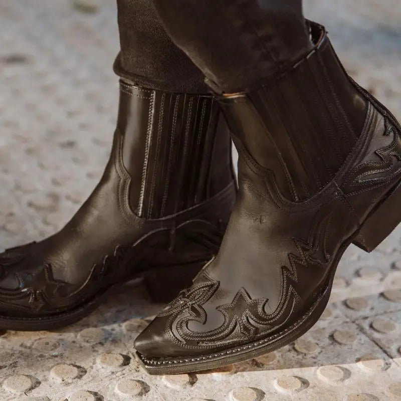 Women's Cowboy Ankle Boots - VibreMode