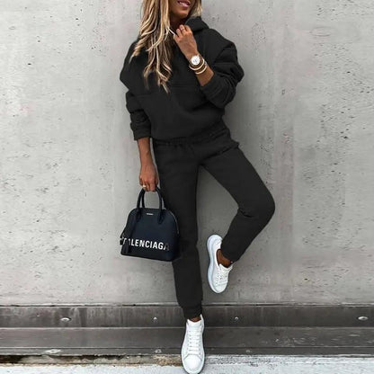 Women's Hoodie Jogger Set Soft Comfortable - VibreMode